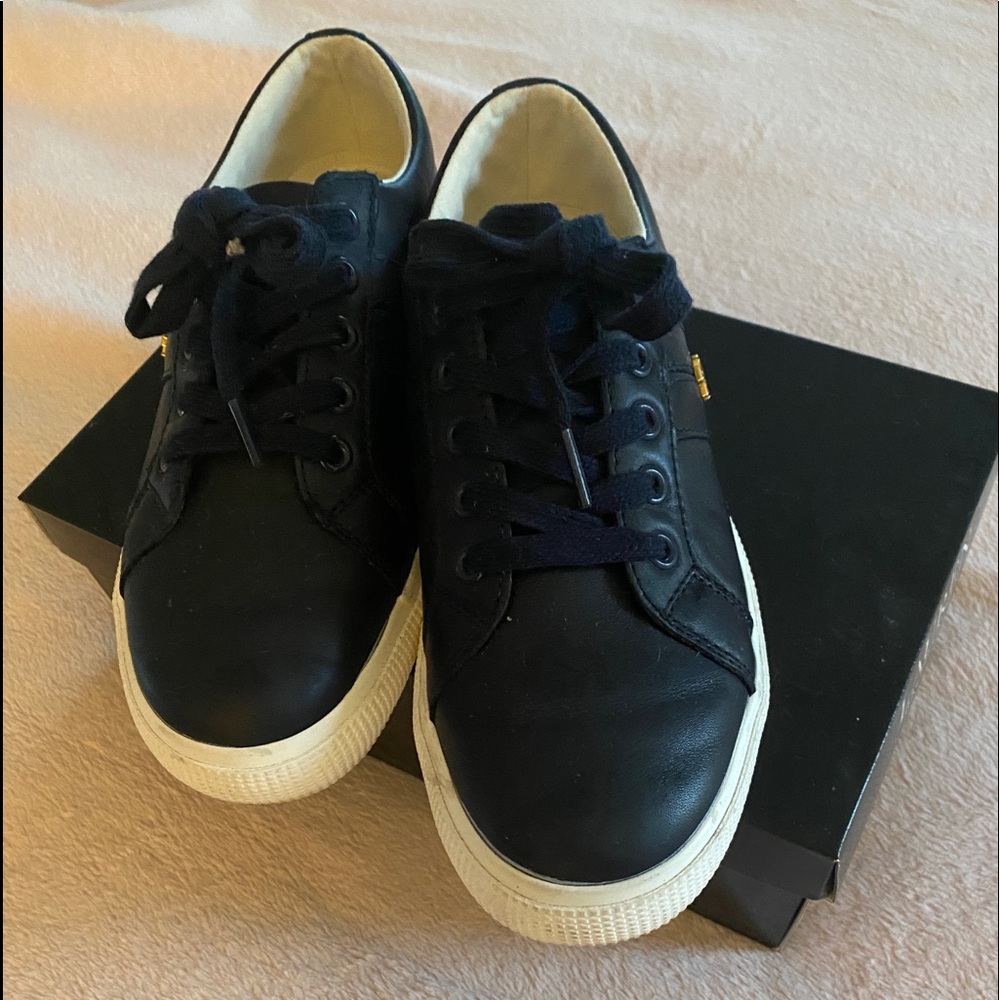 Size 7.5 Navy Blue Ralph Lauren Sneakers